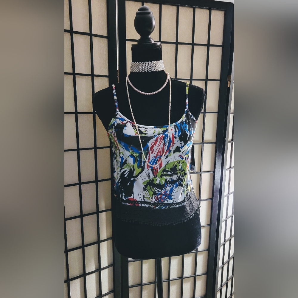 Cotton Candy Crop Tank Size M